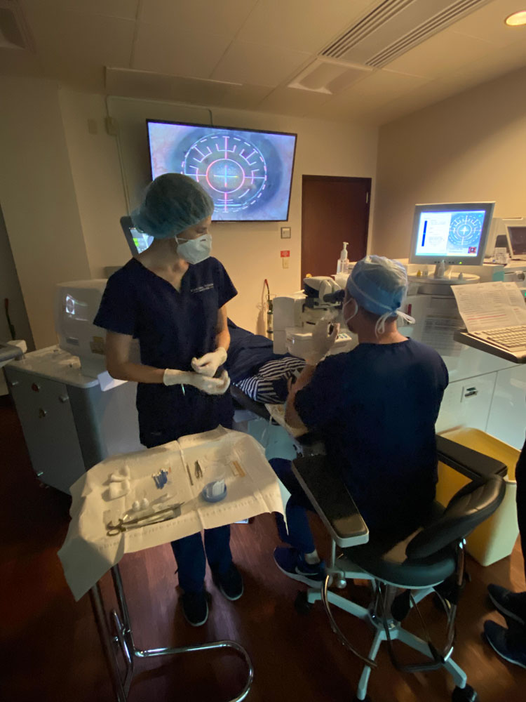 A busy day of LASIK at the Waring Vision Institute in Mt. Pleasant, South Carolina. Interest in laser vision correction has increased since COVID-19, and the reasons are multifactorial, Dr. Waring said.   Source: George Waring IV, MD