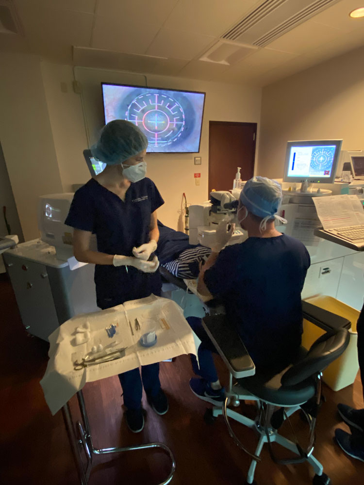 A busy day of LASIK at the Waring Vision Institute in Mt. Pleasant, South Carolina. Interest in laser vision correction has increased since COVID-19, and the reasons are multifactorial, Dr. Waring said. Source: George Waring IV, MD
