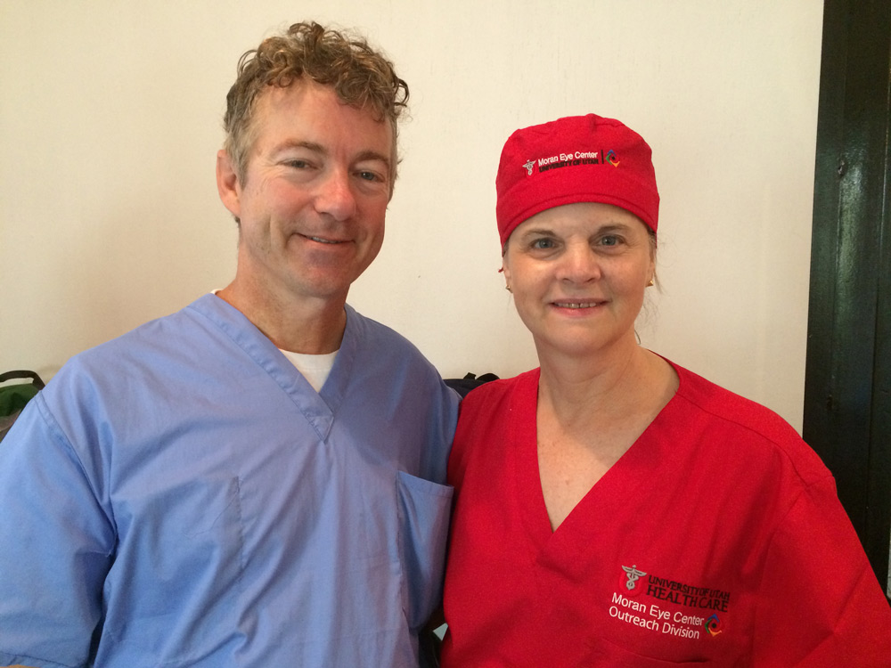 Ms. McCann with Sen. Rand Paul Source: Nancey McCann