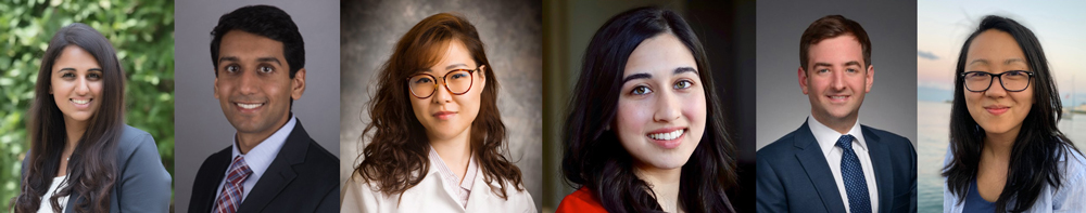 From left: Saira Khanna, MD, Shivam Amin, MD, Lindsay Chun, MD, Farida Hakim, MD, Jacob Kanter MD, Zhuangjun Si, MD, ophthalmology residents, University of Chicago