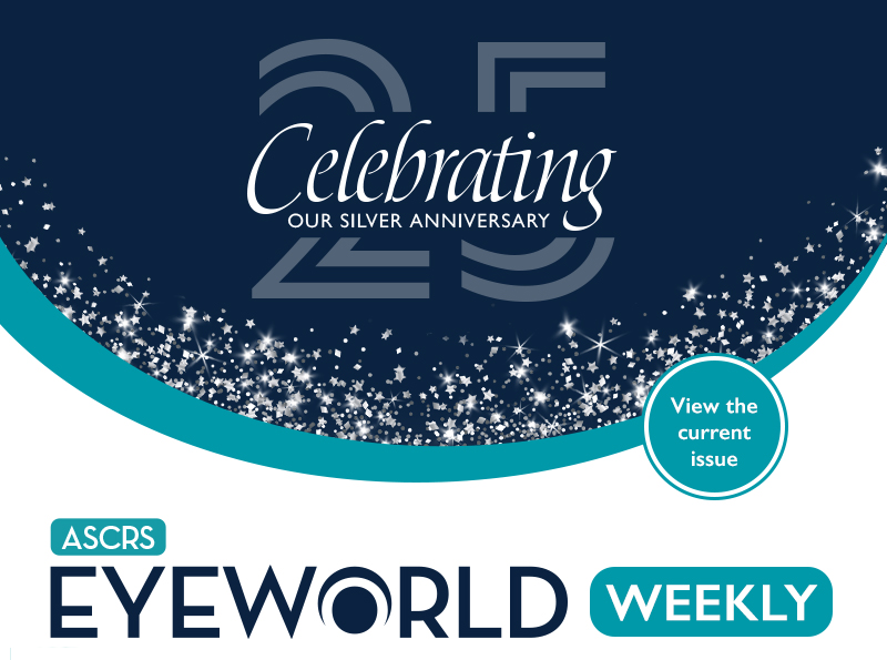 EyeWorld Weekly header - September 2021, Celebrating our silver anniversary