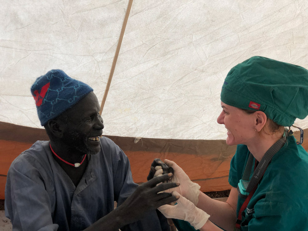 Dr. Jarstad completed a fellowship with the Himalayan Cataract Project (Cure Blindness) where she traveled around Asia and Africa performing surgery and teaching. Source: Allison Jarstad, DO